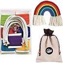 The brown box® Macrame Rainbow Making Kit,Macrame Kit,Art and Craft Kit,DIY Kit,Macrame Kit,Thread Art,Return Gift,Birthday Gift for Girls Age 7-12,Christmas Gift