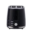 Morphy Richards Hive Series Pop up Toaster with 2 Slice, Glossy Black