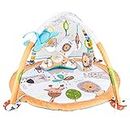 Baby Gym Play Mat Baby Animals Activity Gym for Sensory and Motor Skill Development, Language Discovery, Thicker and Non Slip Baby Play Gym Mat for Babies and Toddlers