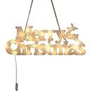 Merry Christmas Lights Segna Decorazioni Natalizie Batteria a Battente Segni Di Ornamento Sospeso Per Il Della Finestra 'albero Di Natale