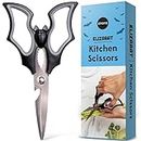 NEW!! Elizabat Kitchen Scissors by OTOTO - Cute Bat Kitchen Shears, Scissors Kitchen Utensils - Bats, Halloween Gifts, Cooking Scissors, Kitchen Gadgets