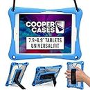 Cooper Trooper Rugged Case for 7.9, 8, 8.4, 8.7, 8.9" Tablets | Tough Bumper Protective Shock Proof Kids Holder Carrying Cover Bag, Stand, Strap