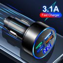 4-USB Port Car Charger Adapter Accessories for iPhone Samsung Android Cell Phone