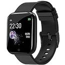 m i Smart Watch for Kids Men Boys Girls Women ID116 Plus 2024 Latest for Android and iOS Phones IP68 Waterproof Activity Tracker with Touch Color Screen Sleep & Heart Rate Monitor Pedometer Black