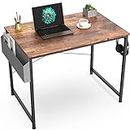 31.5 inch Computer Desk with Non-Woven Storage Bag, Office Work Desk for Small Spaces, Writing Study, Industry Modern Table for Bedroom, Home, Office