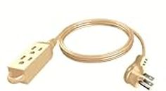 Stanley 31125 CordMax9 Appliance, Grounded 9ft 3-Outlet Low Profile Indoor Extension Cord, Beige