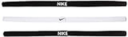 Nike Elastic Hairbands Bandeau pour Temps Froid Homme, 036 Black/White/Black, 1size