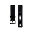 MASKED® Replacement Wristband Silicon Strap with adjustable Buckle for Fitbit Blaze Smartwatch (Large, Black)