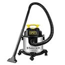 Stanley 4 Gallon Wet Dry Vacuum, 4 Peak HP Stainless Steel 3 in 1 Shop Vacuum Blower with Powerful Suction, for Job Site, Garage, Basement, Model: SL18301-4B