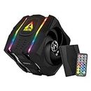 ARCTIC Freezer 50 Dual Tower A-RGB CPU Air Cooler(ARGB Controller included) with 120mm & 140mm PWM P-Fans for AMD AM4 and Intel LGA 1200, 115X, 2066, 2011(-3)