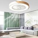 BOKALAKA Deckenventilator Mit Beleuchtung,LED Ceiling Fans with Lamps 3 colours Lampe Mit Ventilator Deckenlampe Wohnzimmer Mit Ventilator Leise Ventilator Lampe Für Esszimmer Schlafzimmer