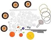 DIY Car Accessories Kit - Complete Plastic Gear Set with Belt Pulleys Worm Gear Set and Shaft Belt Assembly - Your Car Performance-size1