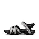 Teva Women's W Tirra Sport Sandal, Black/White Multi, 8 M US