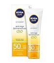 NIVEA SUN Sonnencreme fürs Gesicht, Anti-Age und Anti-Pigmentflecken, Lichtschutzfaktor 50, Tube, 50 ml