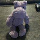 Muñeca cariñosa bebé lavanda púrpura peluche hipopótamo tímido Jellycat suave flojo 12"