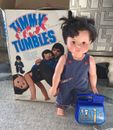 Muñeca Ideal Toys Timmy Tumbles a batería vintage años 70 EN CAJA control por cable
