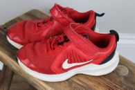 Boys Nike Dowenshifter Red Tennis Shoes Size 11C!