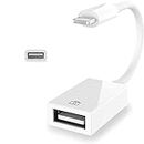 Lightning to USB Camera Adapter Apple MFi Certified OTG Data Sync Cable Compatible iPhone 12 11 X 8 7 iPad, Support Card Reader, USB Flash Drive, Mouse, Keyboard, Hubs, MIDIï¼Å’Rj45 iOS 9.2-14 +