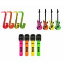 Exquisite Inflatable Music Instruments Guitar Saxophone Microphone Set for Kids