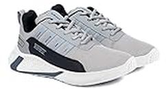 BRUTON Exclusive Trendy, Casual, Sports Shoes for Men, Running Shoes for Men (Black Grey, Size : 8)