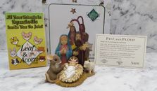 CHARMING TAILS CHRISTMAS NATIVITY SET, LARGE OR SMALL ADORED BY ALL (NEW)