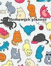 Homework planner: Cat pattern