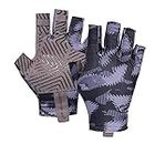 Seibertron S.P.S.G-2 UPF100+ Sun/UV Protection Fishing Glove Also fit Driving Cycling Kayaking Paddling Boating Sailing Rowing etc Outdoor Breathable Gloves Adult Black XXL