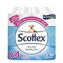 Scottex Carta Igienica, Formato Salvaspazio, Cotone, Confezione 100% Riciclabile, Fatto in Italia, 64 Rotoli (16x4),