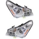 Headlight Set For 2009 Infiniti G37 Sedan Left and Right HID With Bulb 2Pc