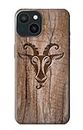 Goat Wood Graphic Printed Funda Carcasa Case para iPhone 15