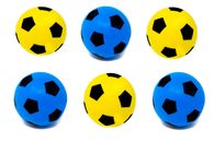 Lot de 6 jouets de football d'intérieur extérieur 17,5 cm E-Deals en mousse - 3 jaune + 3 bleu