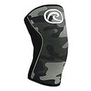 Rehband 7mm knee sleeve Power Max, knee support neoprene for bodybuilding, powerlifting, crossfit & heavy lifting, Colour:Camo, Size:XL