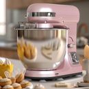 6.5L Electric Stand Mixer Kitchen Food Beater Cake Aid Whisk Bowl Rose Pink