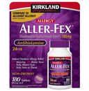 Compare to Allegra Allergy - Kirkland Aller-Fex 180 mg 180 Tablets EXP-03/25 +