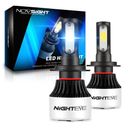 NOVSIGHT H7 H4 LED Headlight Bulbs Hi/Lo Beam Kit COB Light  Automotive Car Lamp