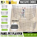 8 Panel Pet Playpen Fold Exercise Cage Fence Enclosure Dog Puppy 24" 30" 36" 42"