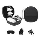 dethinton Compatible with Oculus Quest2 Case, Travel Case for Quest2 All-in-one Virtual Reality (VR) Headsets and Controllers Includes Multiple Quest2 Accessories (Black)