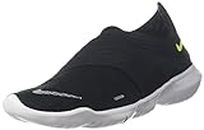 Nike Women's WMNS Free Rn Flyknit 3.0 Black/Volt-White Shoes-5 UK (7 US) (AQ5708)