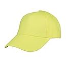 FREEBIRD99 Unisex Low Profile Cotton Adjustable Plain Hat Baseball Cap Multi Colors (Yellow)