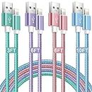 Souina iPhone Charger Cord,4-Pack【3FT/6FT/6FT/10FT】 MFi Certified Lightning Cable Fast Charging Cord Nylon Braided iPhone Charging Cable Compatible with iPhone14 13/12/11 /Pro Max/XR/8/7/6/6s/SE