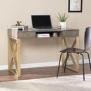 Bardmont Two Tone Desk W Storage by SEI Furniture in Gray