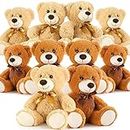MorisMos 10 Packs Bulk Teddy Bears Stuffed Animal, Soft Teddy Bear Bulk, Small Bears Plush for Centerpiece Baby Shower, Kids