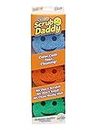 Scrub Daddy Colors, Sponge Scrubber Multipack, Dish Sponges for Washing Up, Texture Changing Non Scratch Scourers, Cleaning Products for Kitchen & Bathroom, Odour Resistant, Dishwasher Safe, Pack of 3