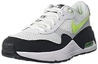 Nike Boys AIR MAX SYSTM (GS) White/Black-Volt-Pure Platinum Running Shoe - 6 UK (DQ0284-100)