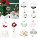Christmas Tree Hanging Ball Crystal Decor Baubles Xmas Fillable Ornaments AU