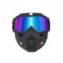 SRPHERE Motorcycle Glasses Motocross Motorbike Moto Goggles Detachable Goggle (Multi)