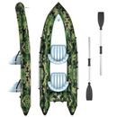 Inflatable Boat for Adults 2 Person Inflatable Touring Kayak 9.8FT Portable