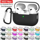 For 2022 AirPods Pro 2nd Generation Shockproof Full Case Cover Skin Silicone