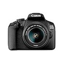 Canon EOS 2000D DSLR Camera and EF-S 18-55 mm f/3.5-5.6 IS II Lens - Black