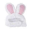 Funny Costume Accessory Kawaii Dog Pet Bunny Ears Neck Ear Warmer Headband Hat for Cat Small Dogs Kitten Party (Pink)